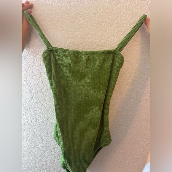 Shade & Shore Green One Piece Swimsuit - Picture 8 of 9